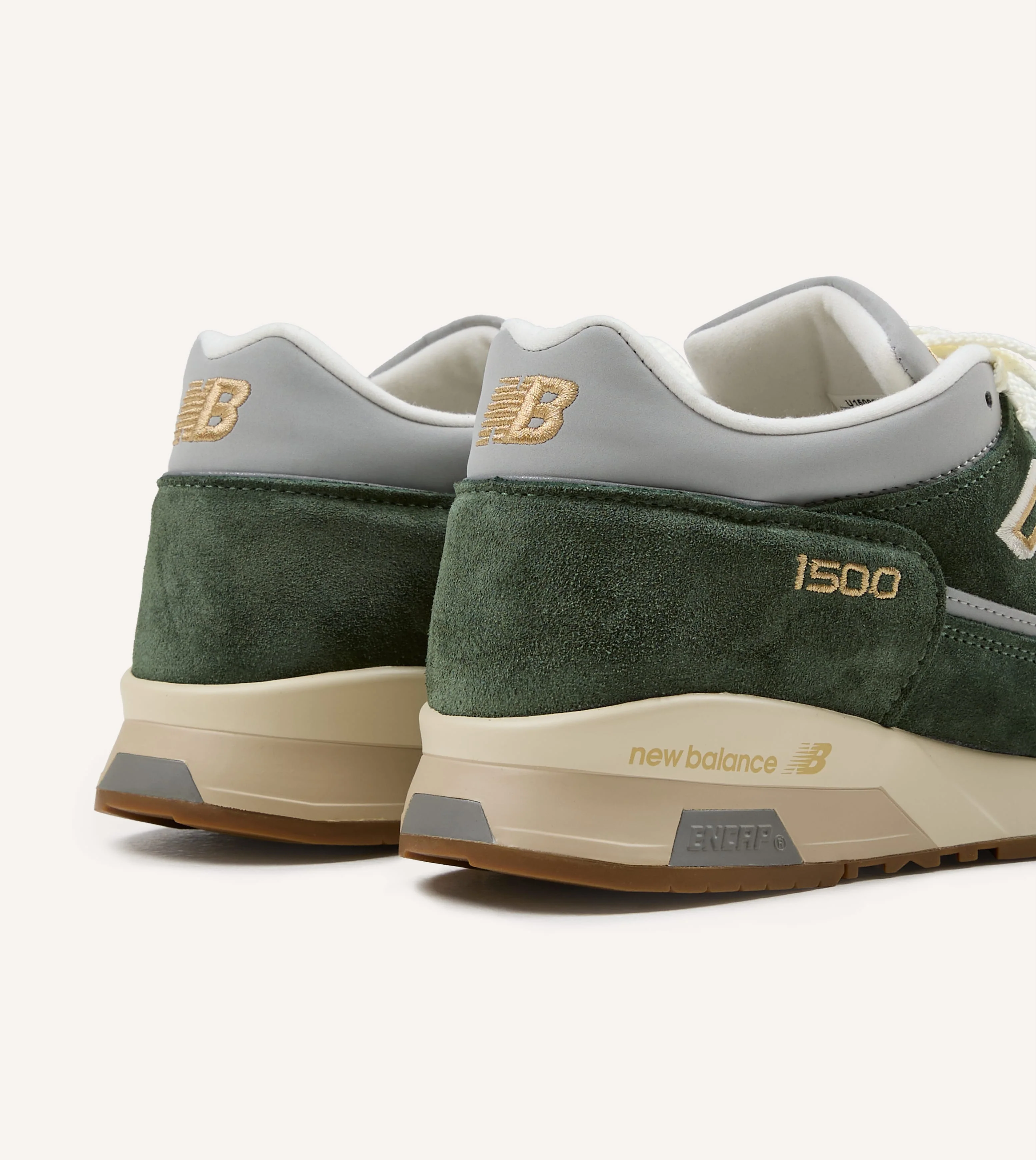 New Balance 'Vintage Sports' Kombu Green and Sea Spray Made in UK 1500v1 Trainers - Image 5