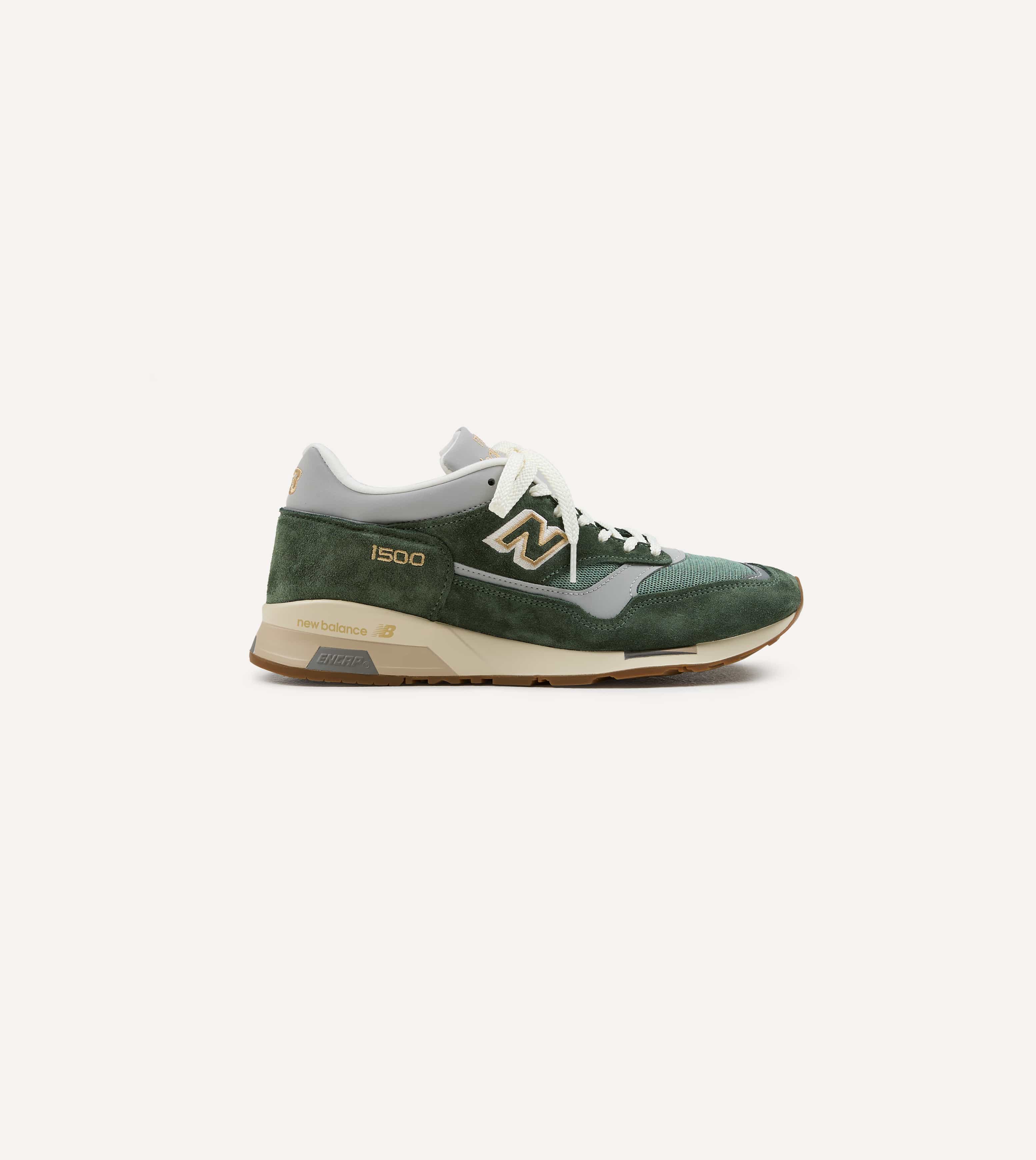 New Balance 'Vintage Sports' Kombu Green and Sea Spray Made in UK 1500v1 Trainers - Image 6