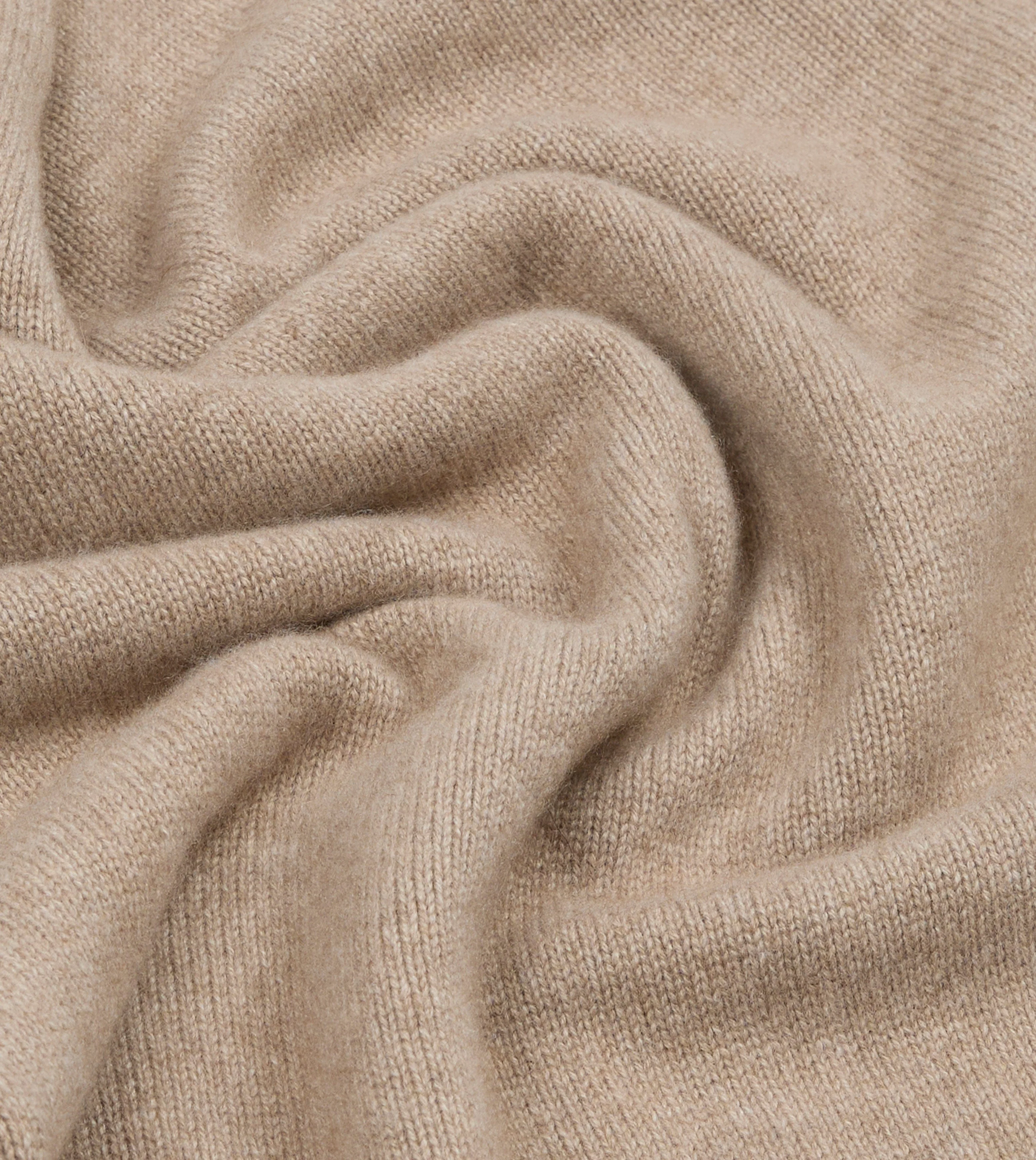 Oatmeal Cashmere Crew Neck Jumper - Image 2