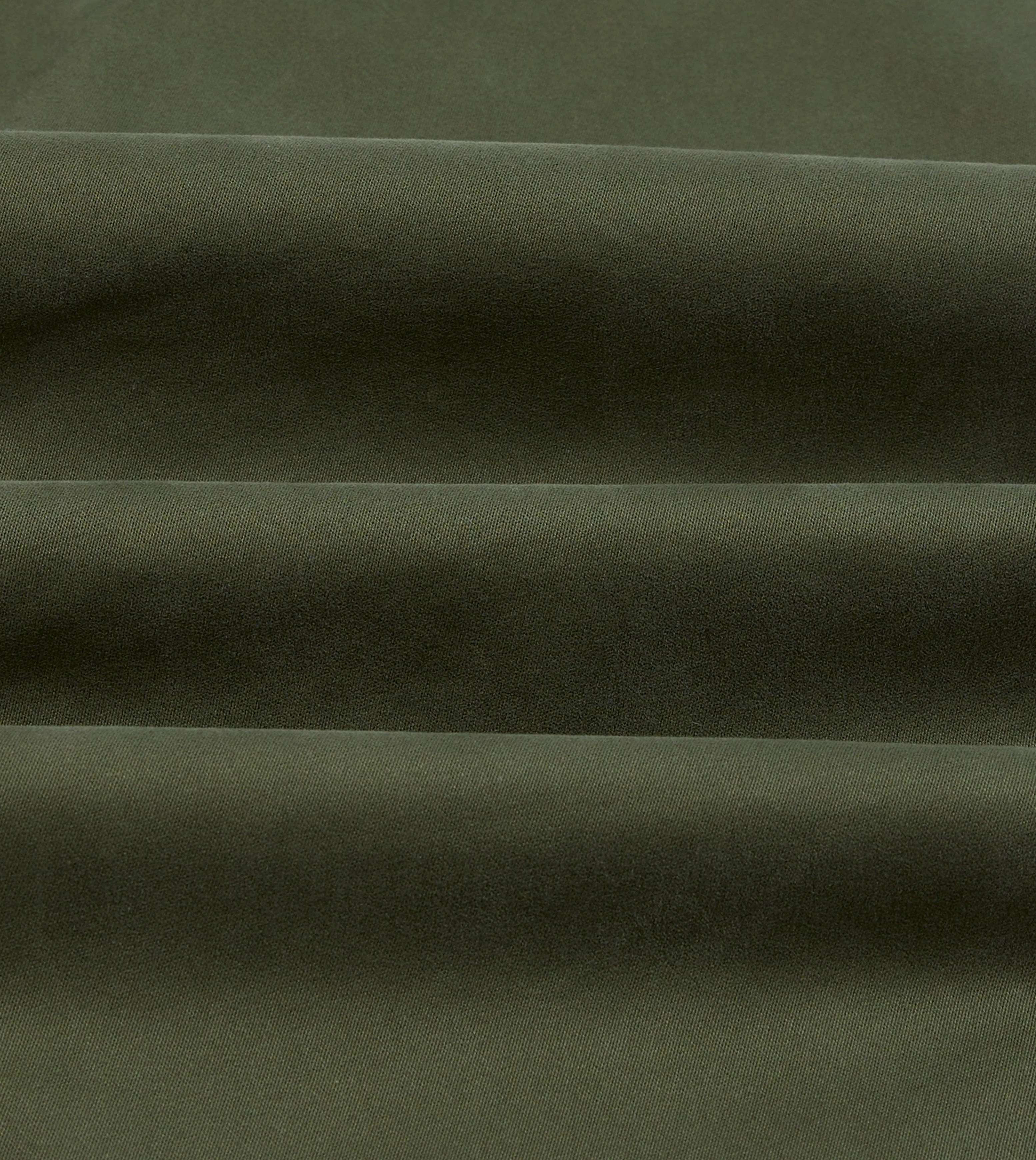 Olive Cotton Drawstring Trousers - Image 2