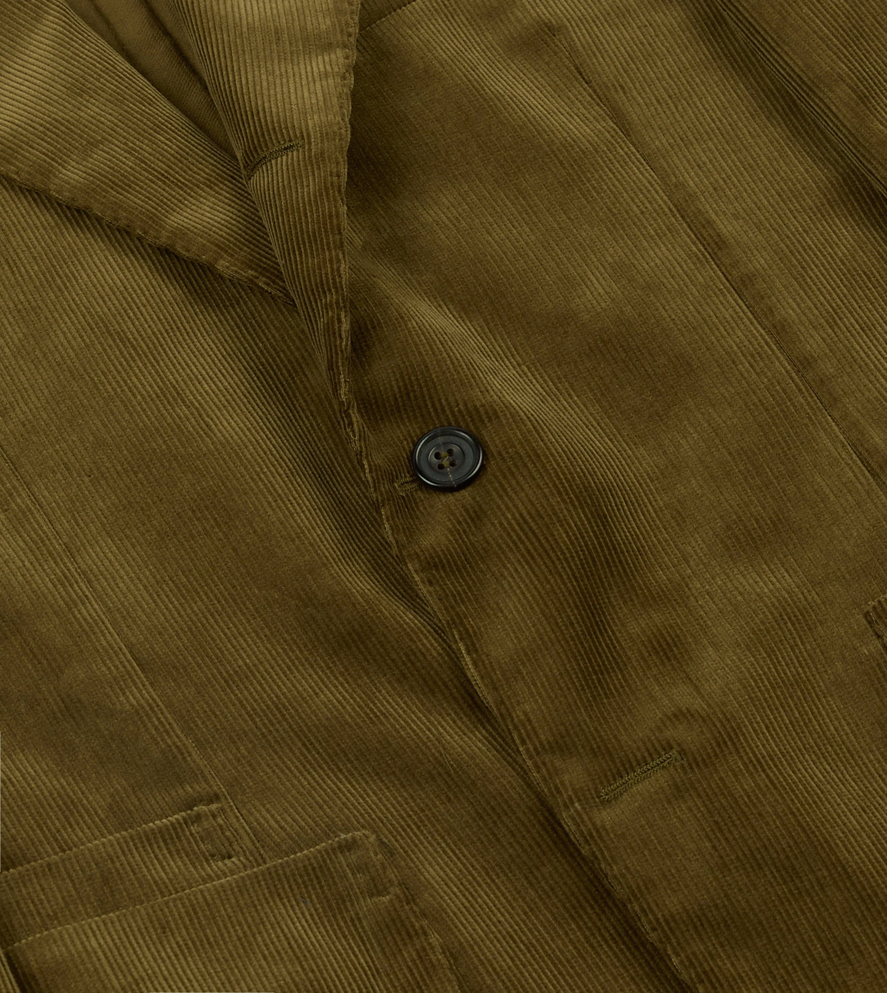Olive Green Mid-Wale Cotton Corduroy TailoredÃ‚Â Jacket - Image 5