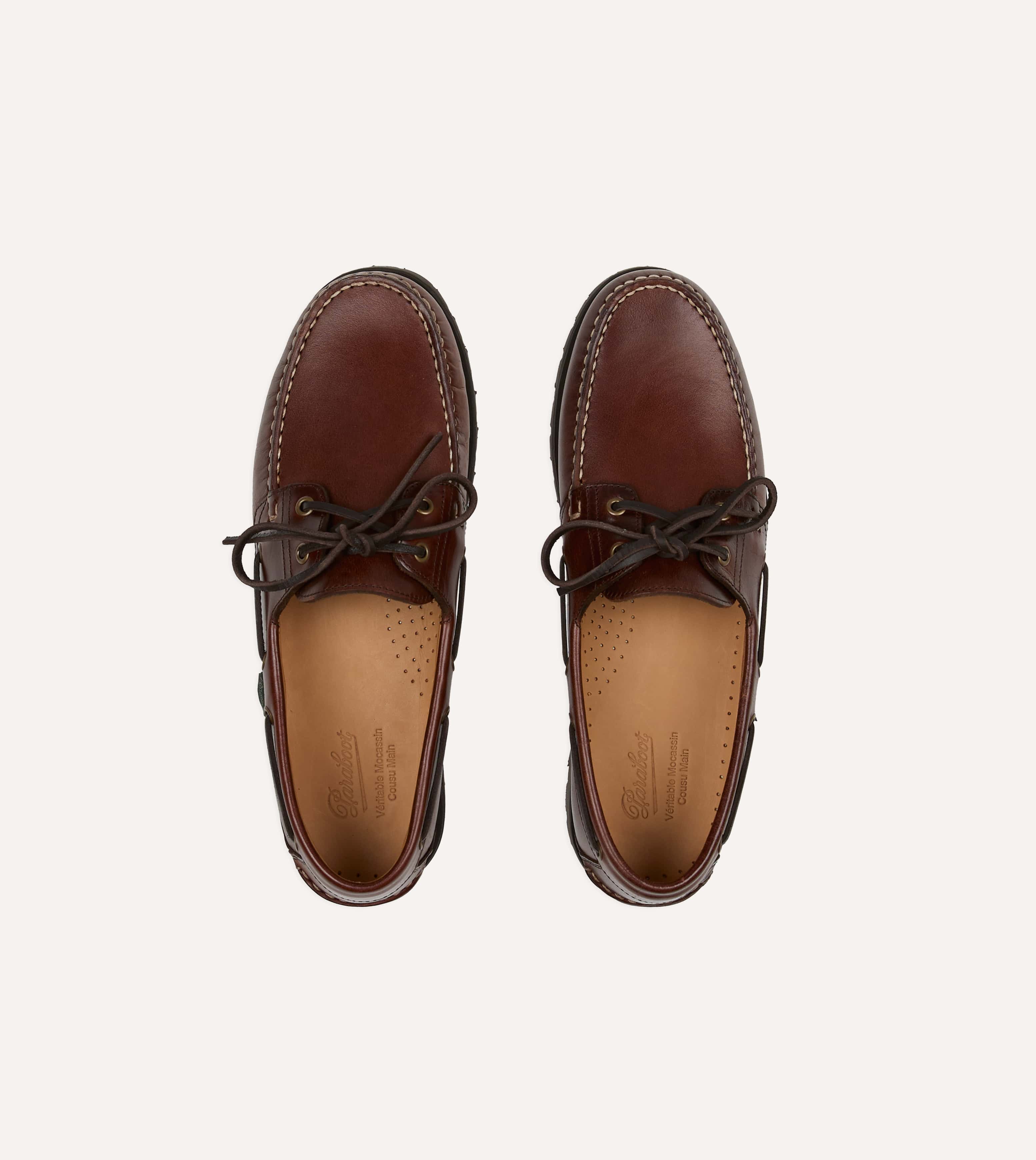 Paraboot Malo Lisse América Leather Boat Shoe - Image 4
