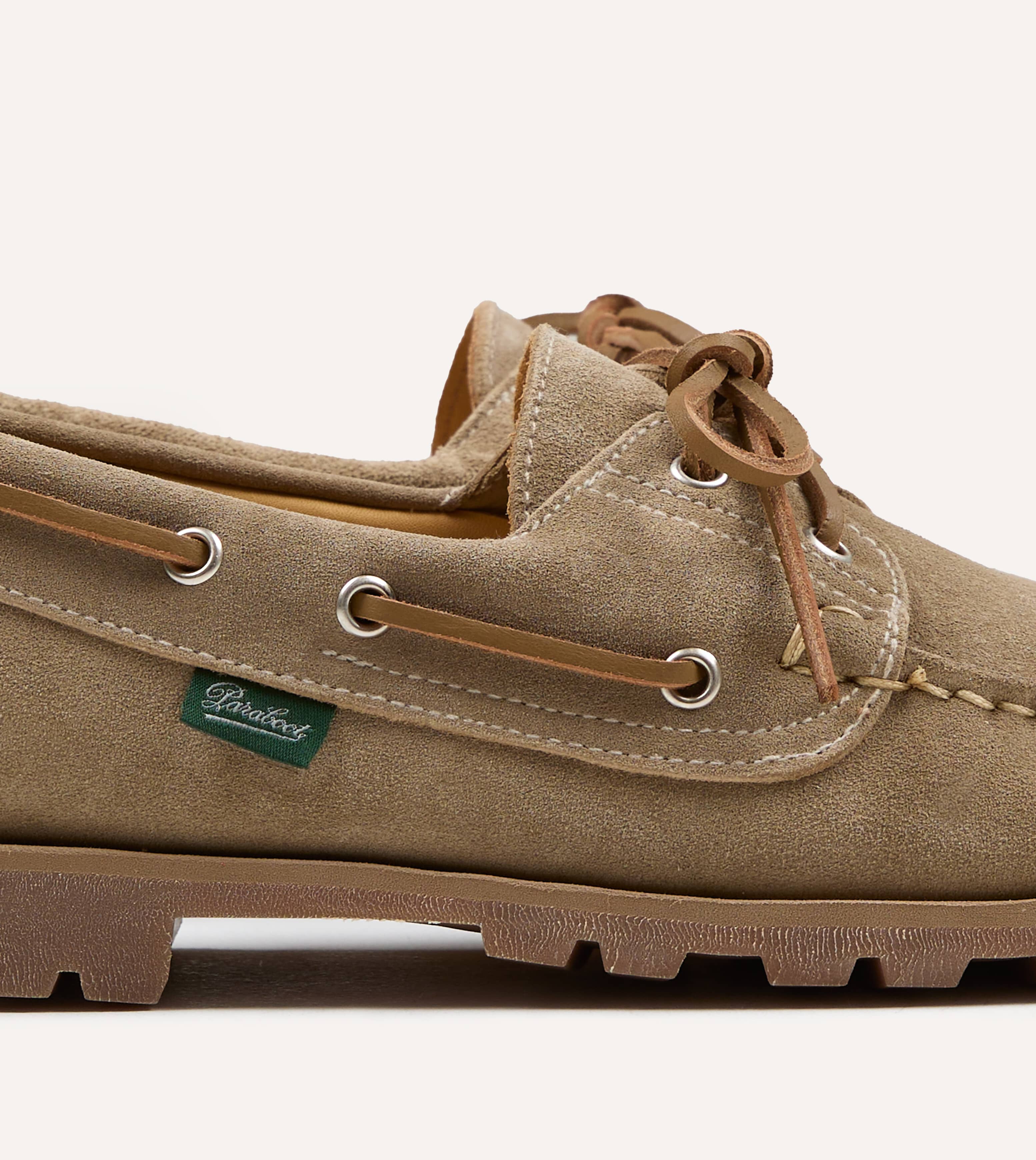 Paraboot Malo Vel Sand Suede Boat Shoe - Image 4