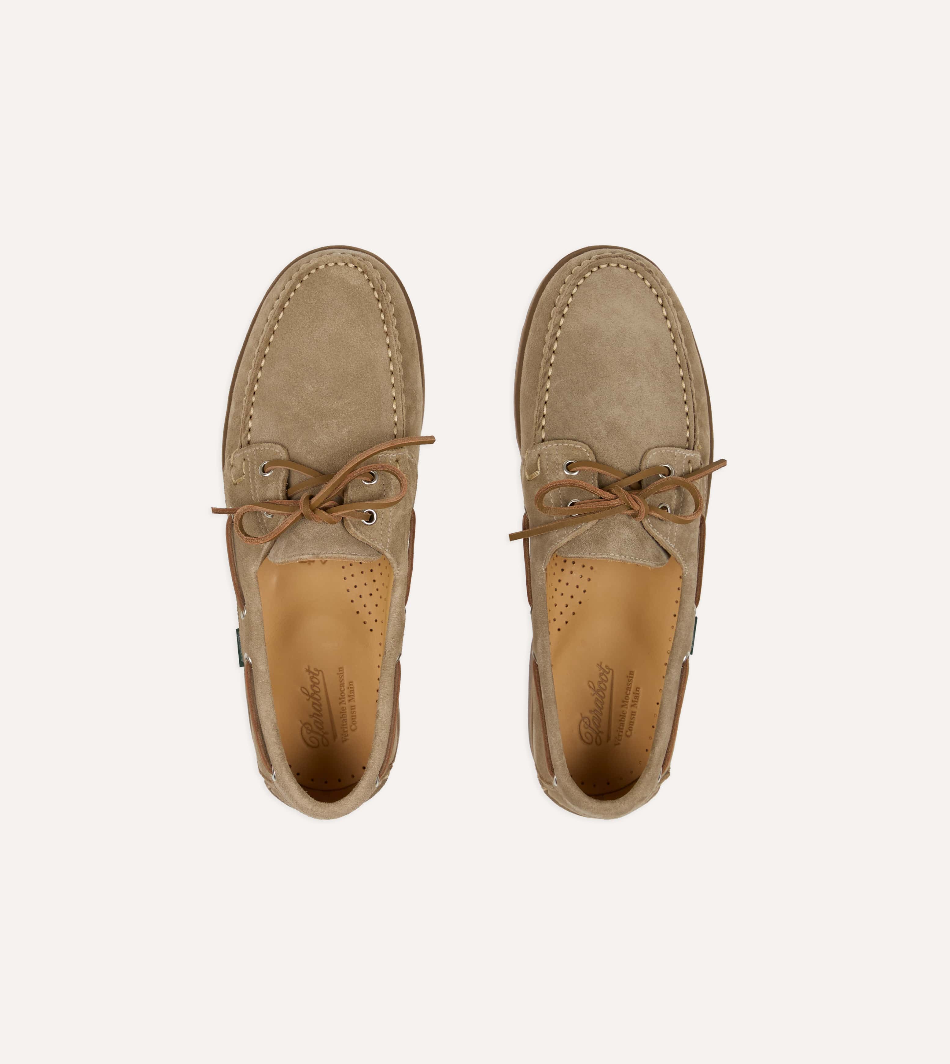 Paraboot Malo Vel Sand Suede Boat Shoe - Image 5