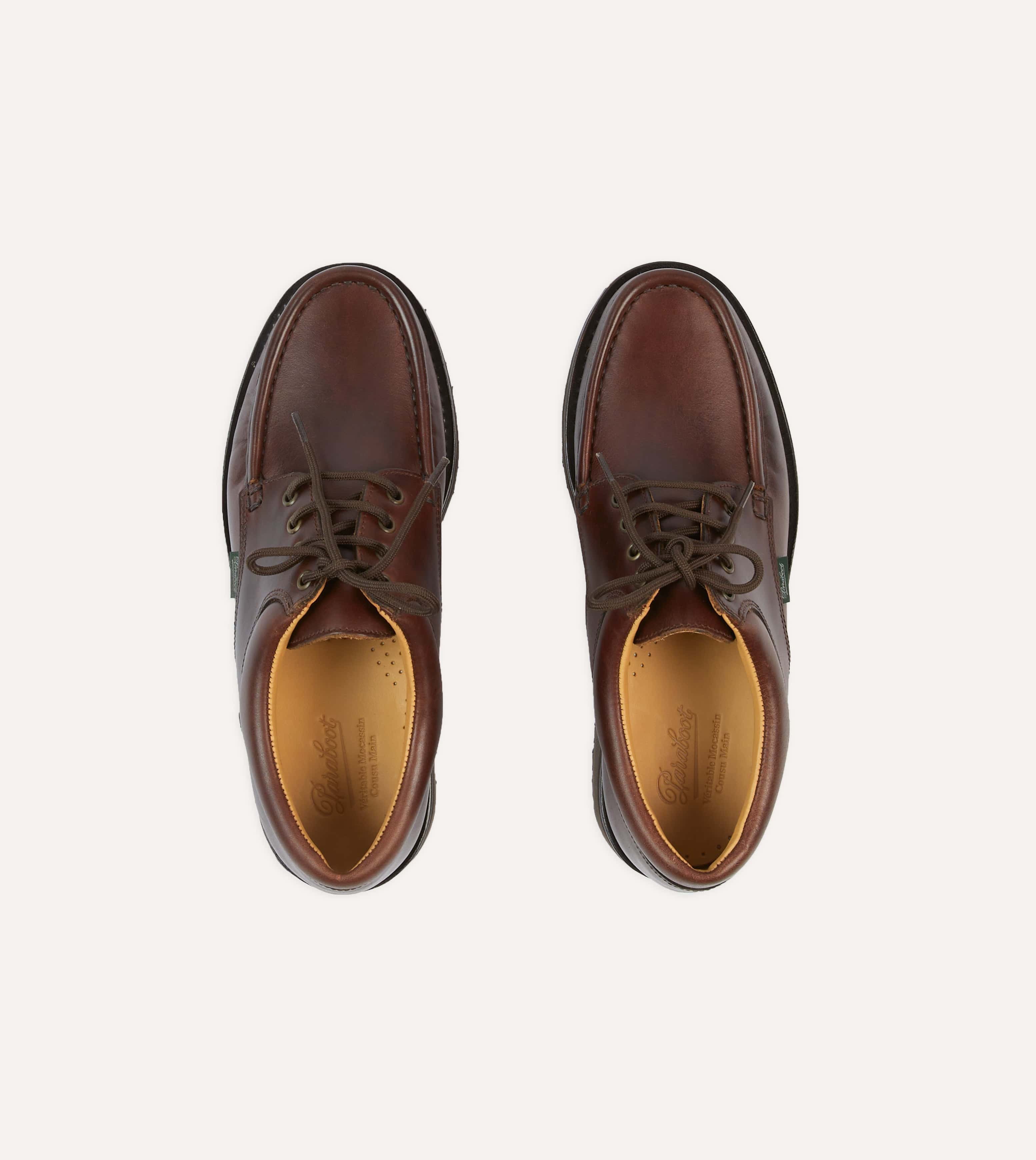 Paraboot Thiers Brown Calf Leather Derby Shoe - Image 4