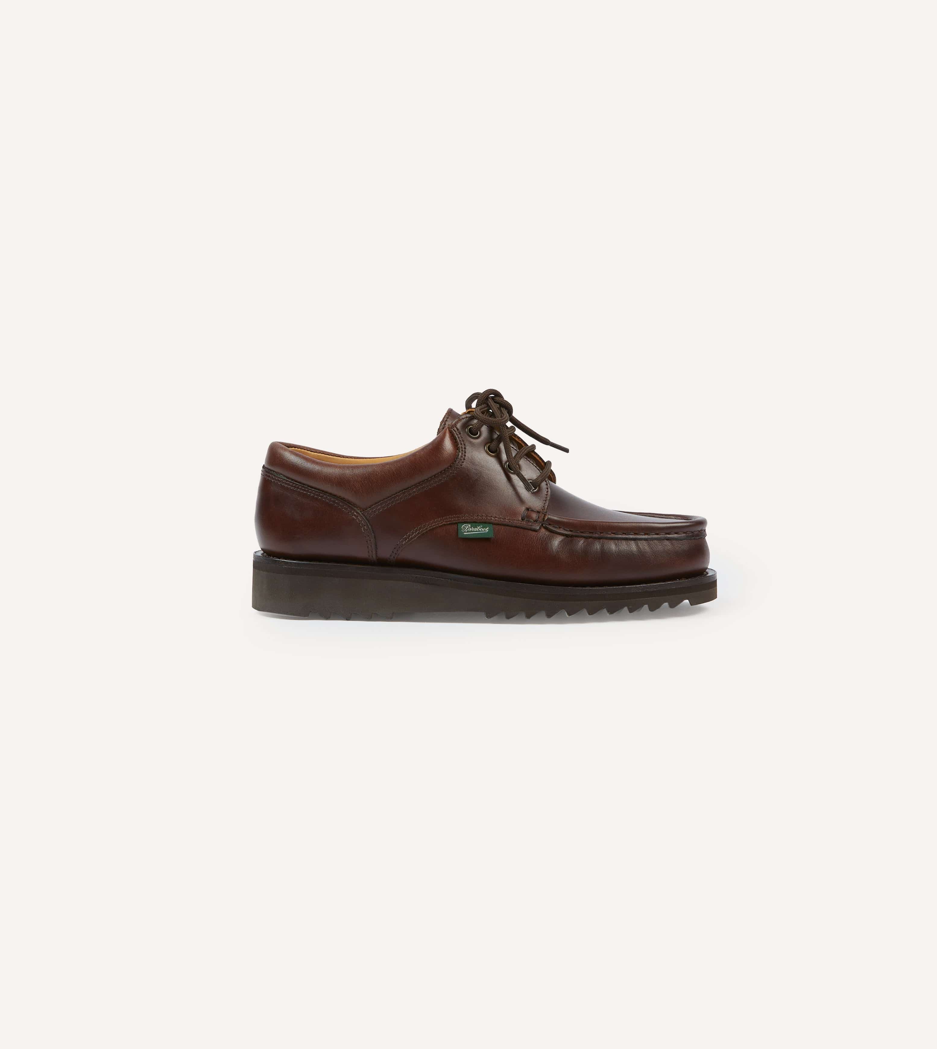 Paraboot Thiers Brown Calf Leather Derby Shoe - Image 6