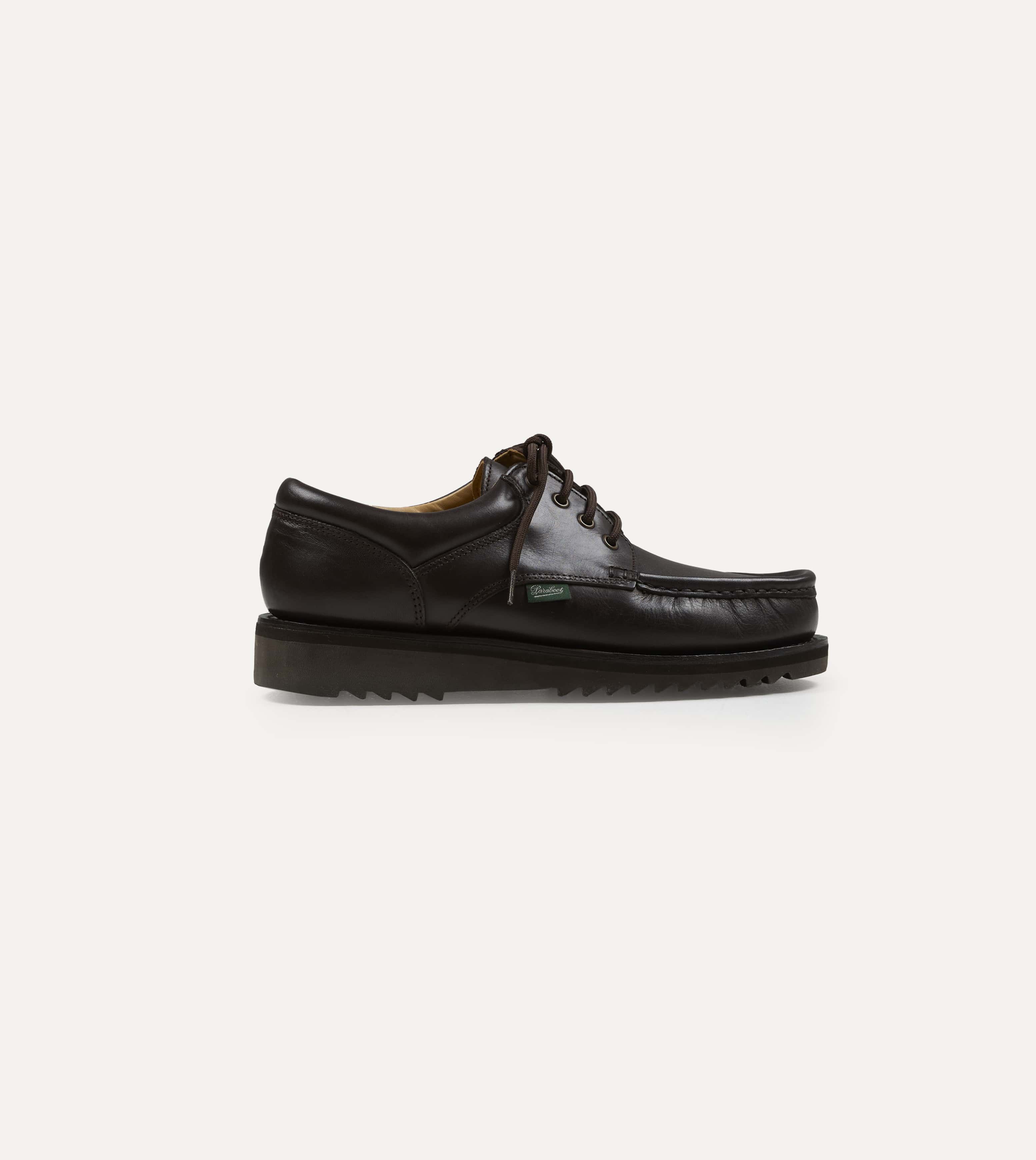 Paraboot Thiers Kenya Dark Brown Leather Derby Shoe - Image 6