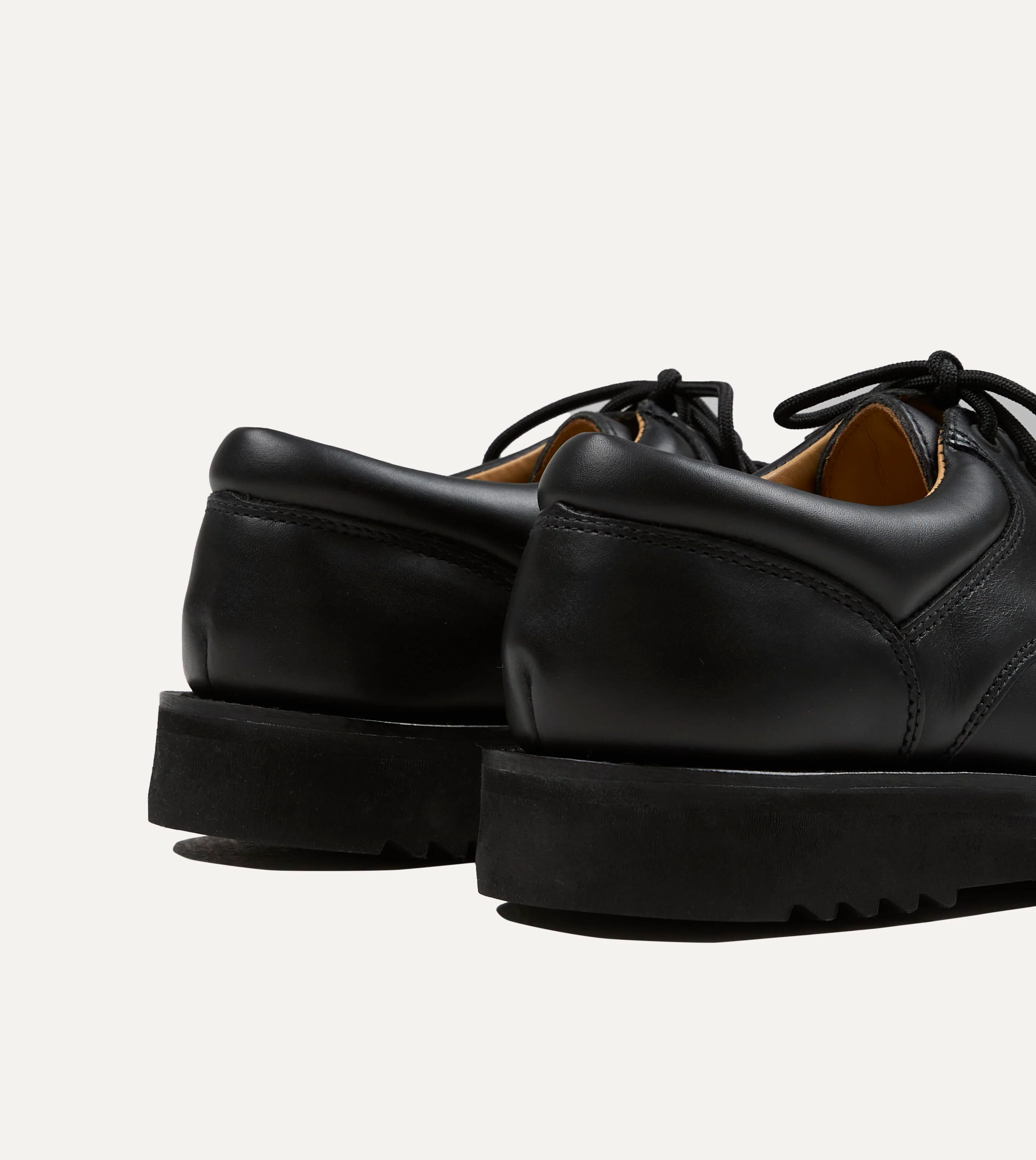Paraboot Thiers Noir Black Leather Derby Shoe - Image 6