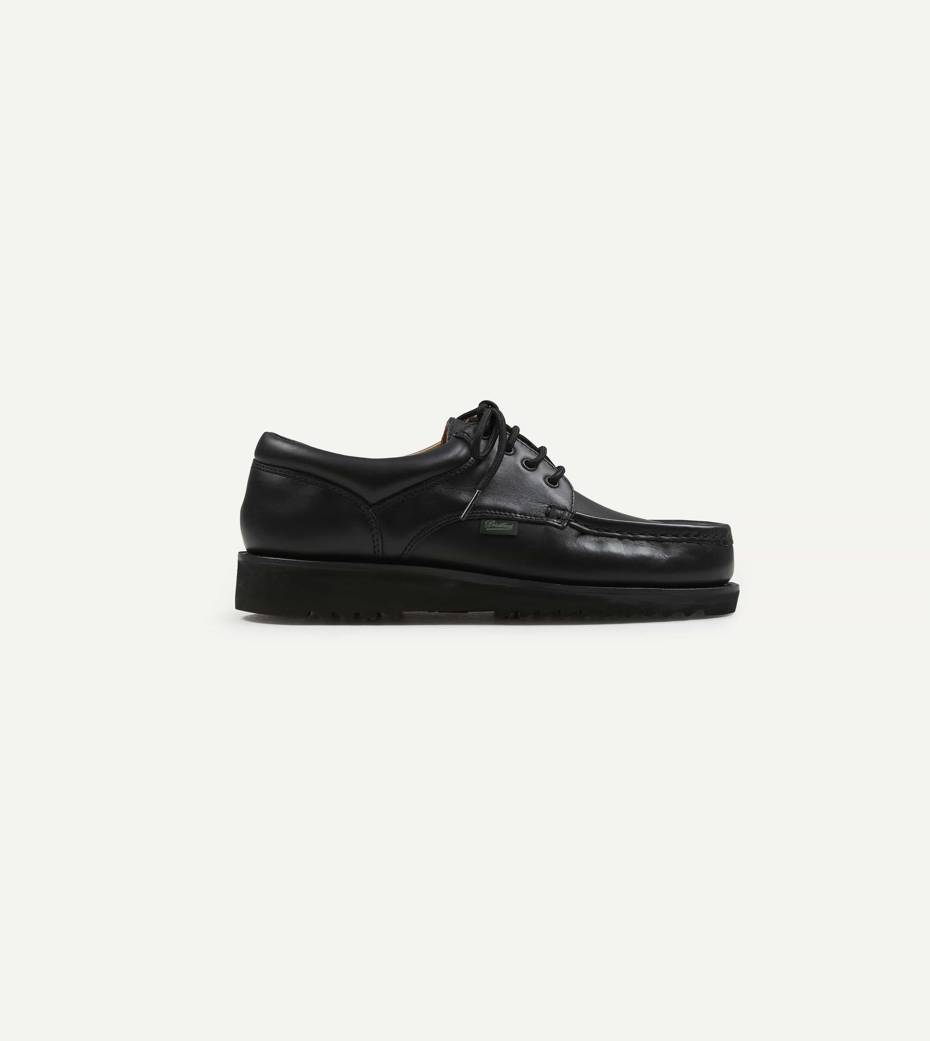 Paraboot Thiers Noir Black Leather Derby Shoe - Image 7