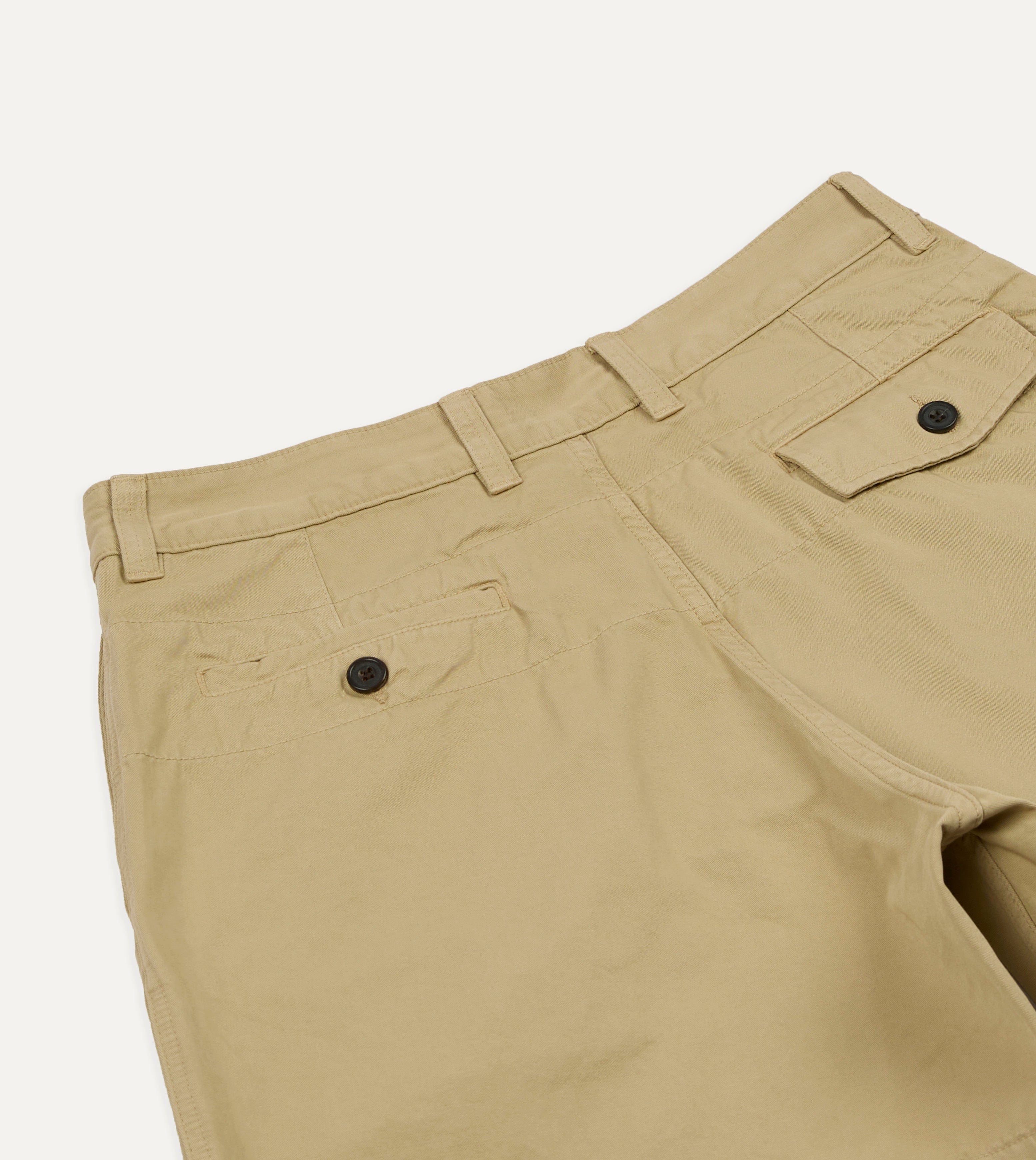 Putty Cotton Wide Leg Double-Pleat Shorts - Image 4