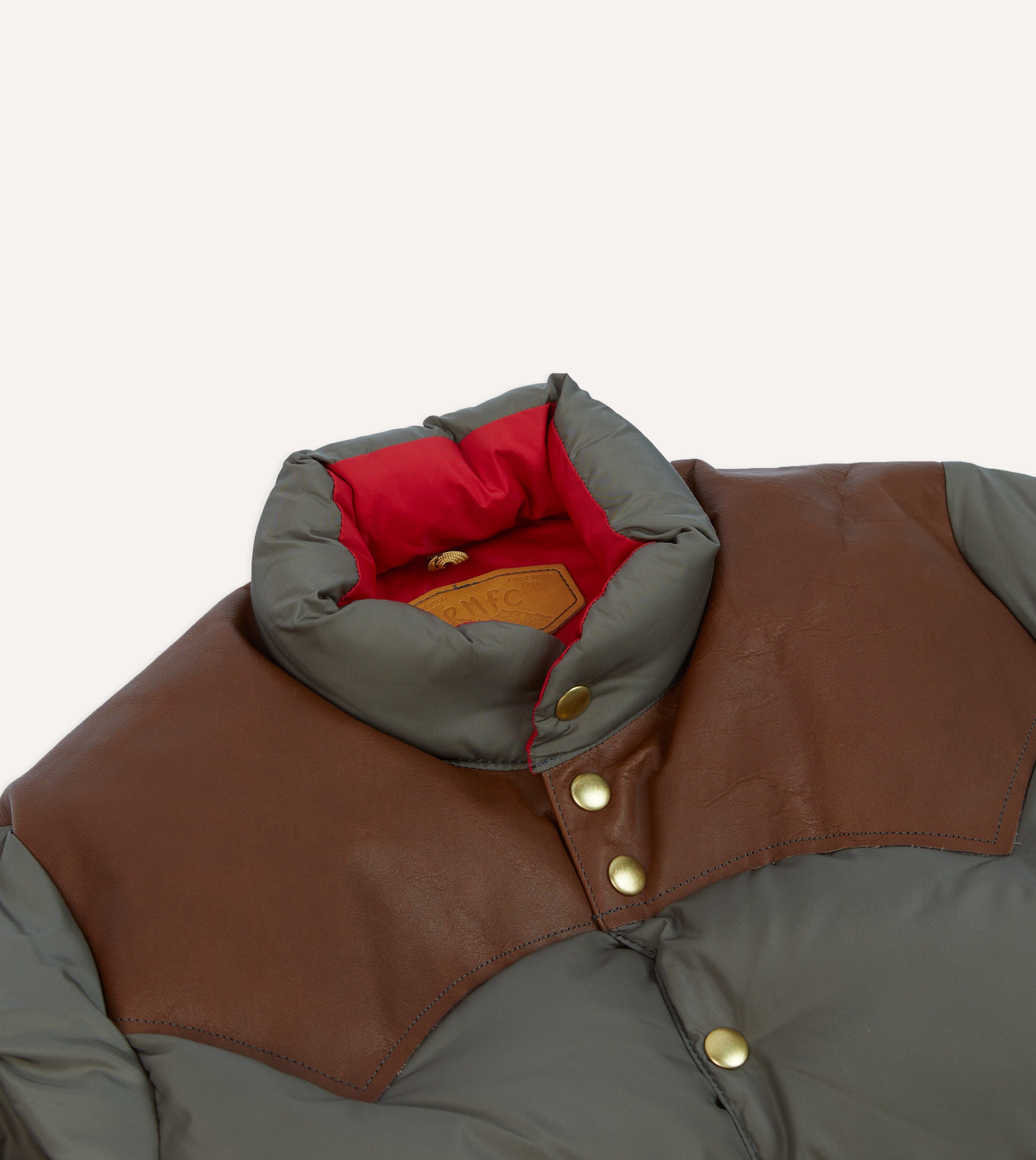 Rocky Mountain Featherbed for Drake's Olive Nylon Christy Down Jacket - Image 3