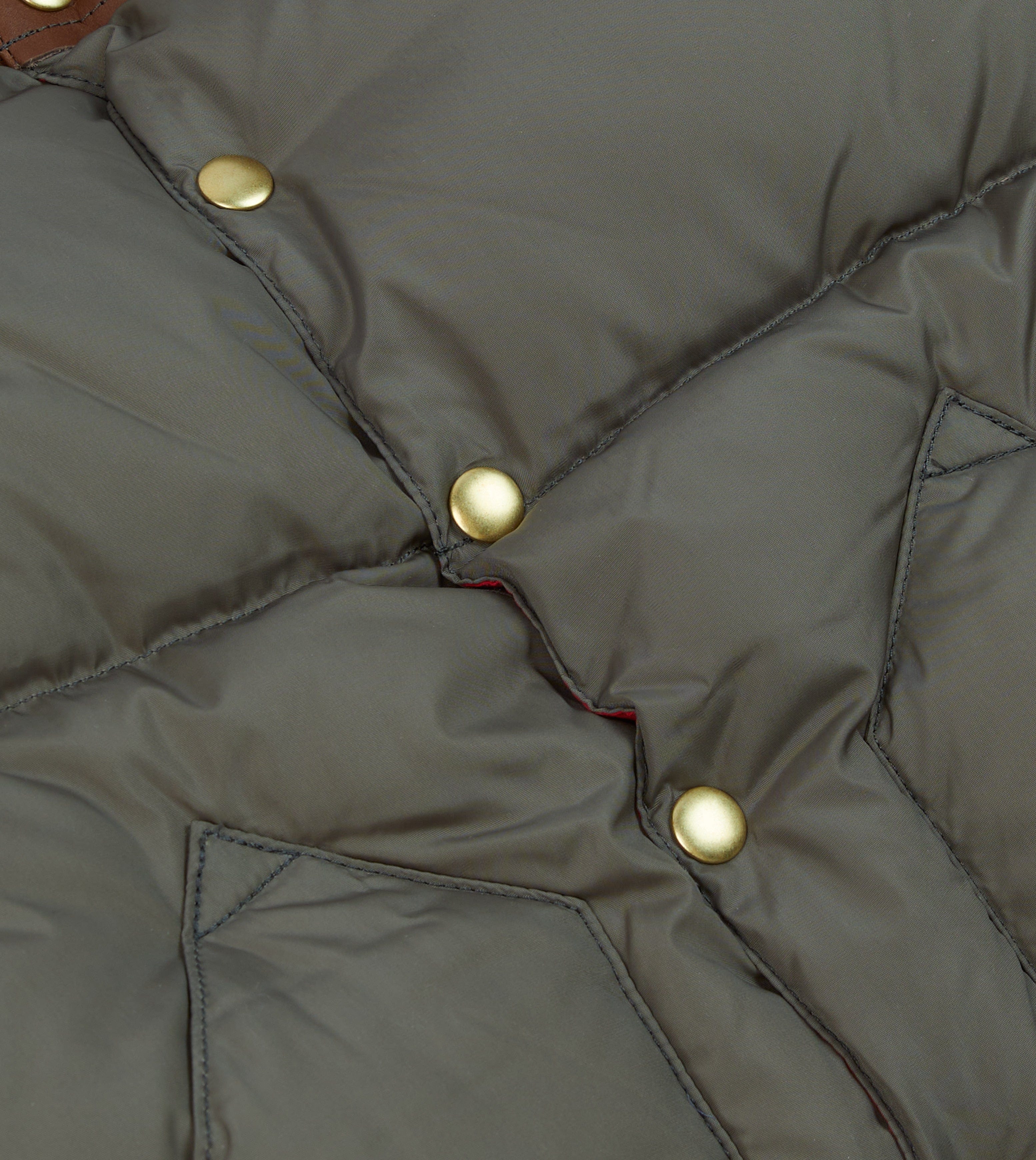 Rocky Mountain Featherbed for Drake's Olive Nylon Christy Down Jacket - Image 4