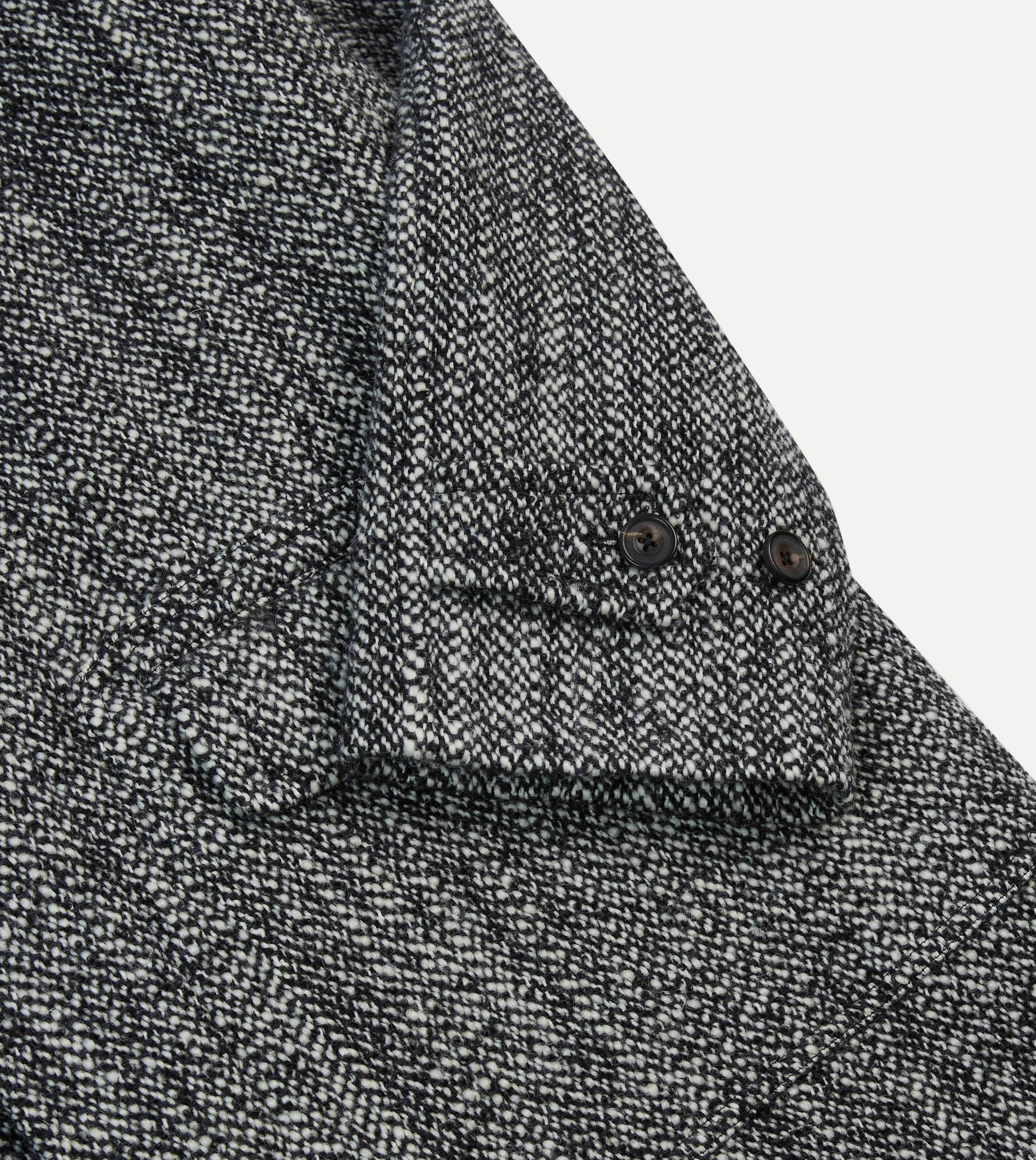 Salt and Pepper Wool Raglan Coat - Image 4