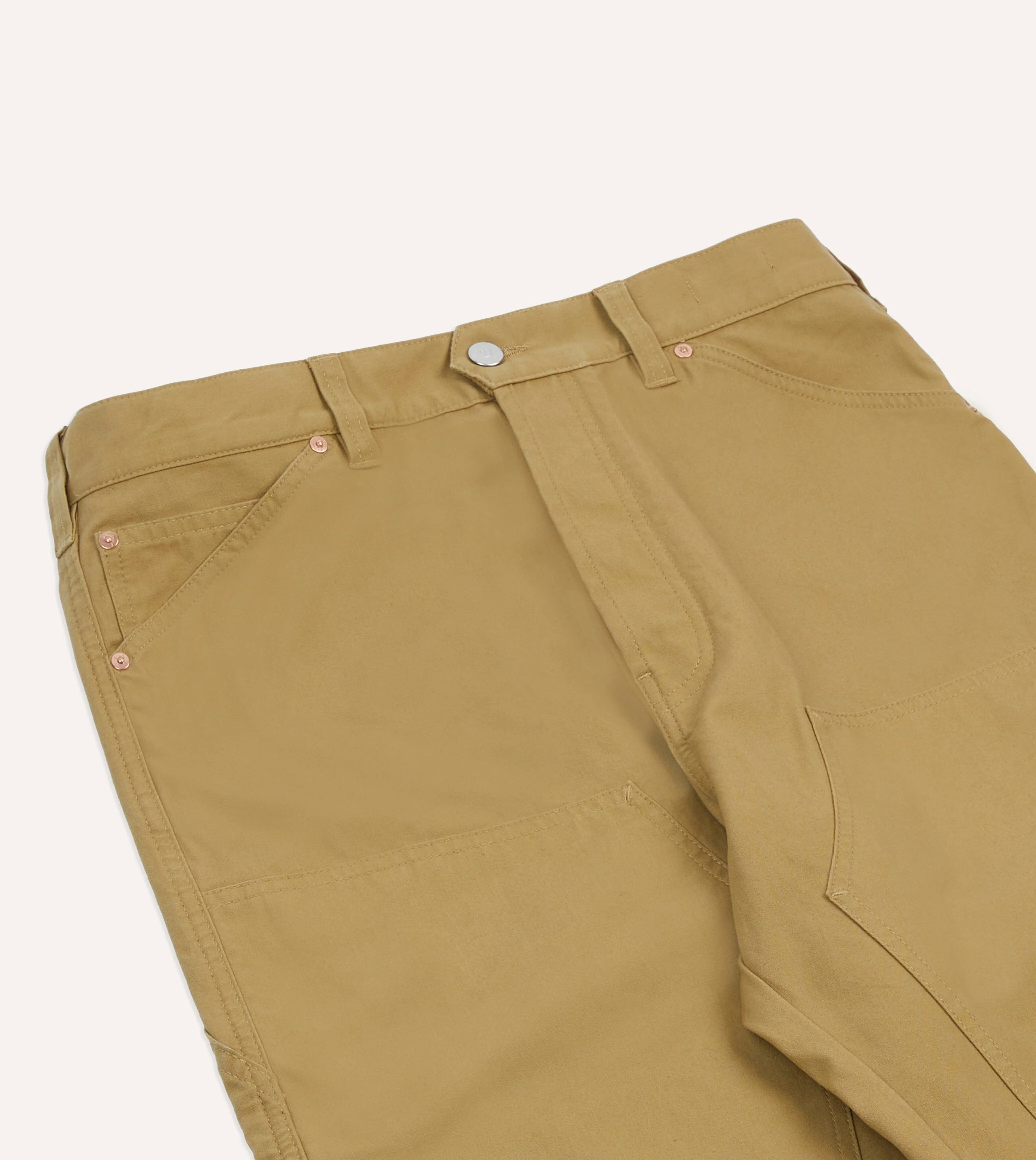 Sand Lightweight Cotton Canvas Carpenter Pant - Image 4