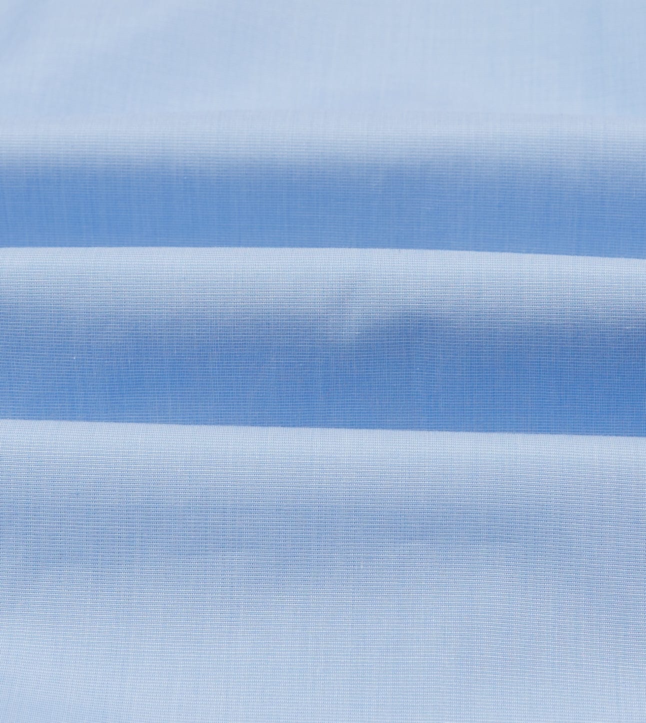 Sky Blue Cotton Spread Collar End-on-End Poplin Shirt - Image 2