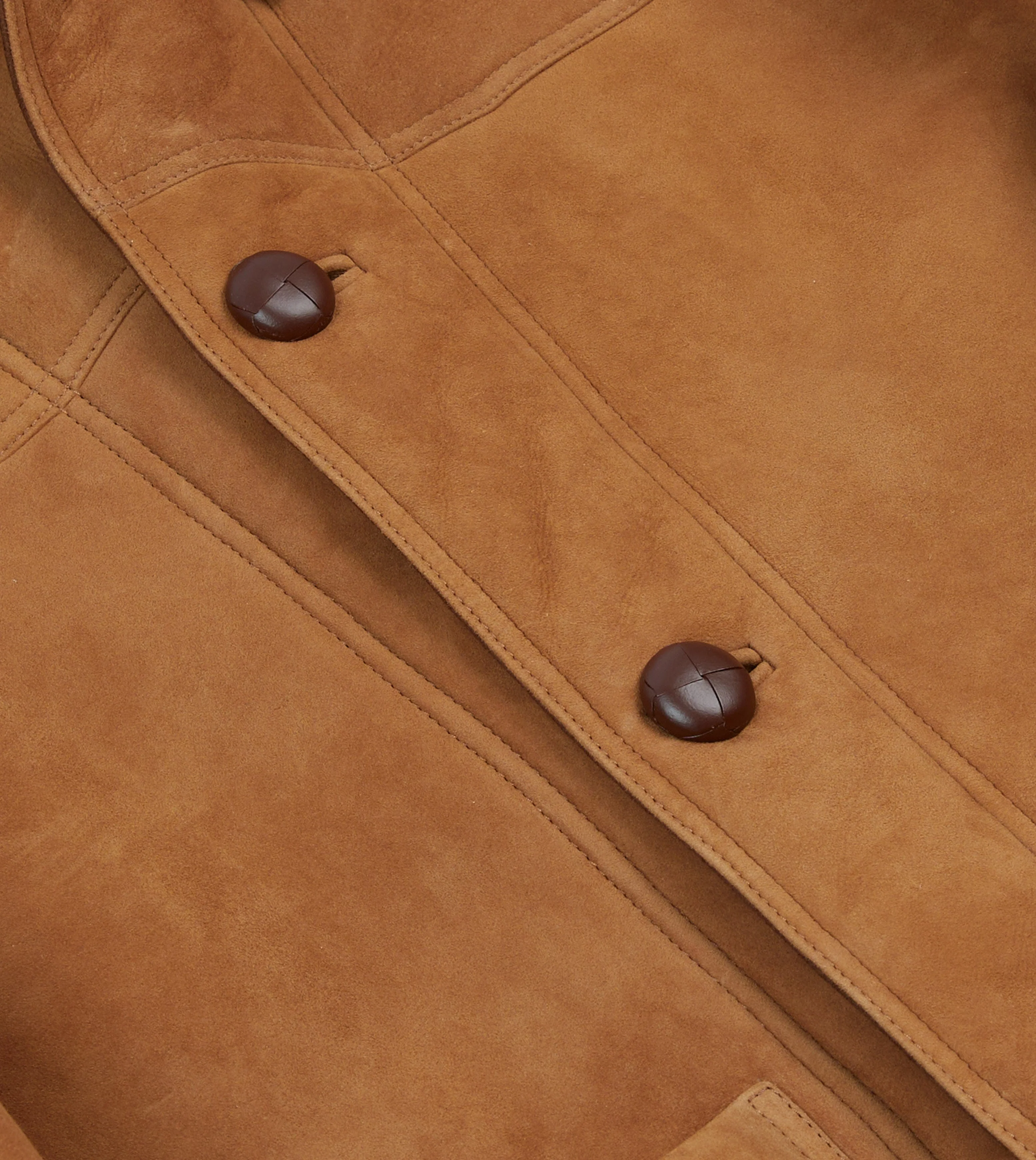 Tan Western Shearling Jacket - Image 5