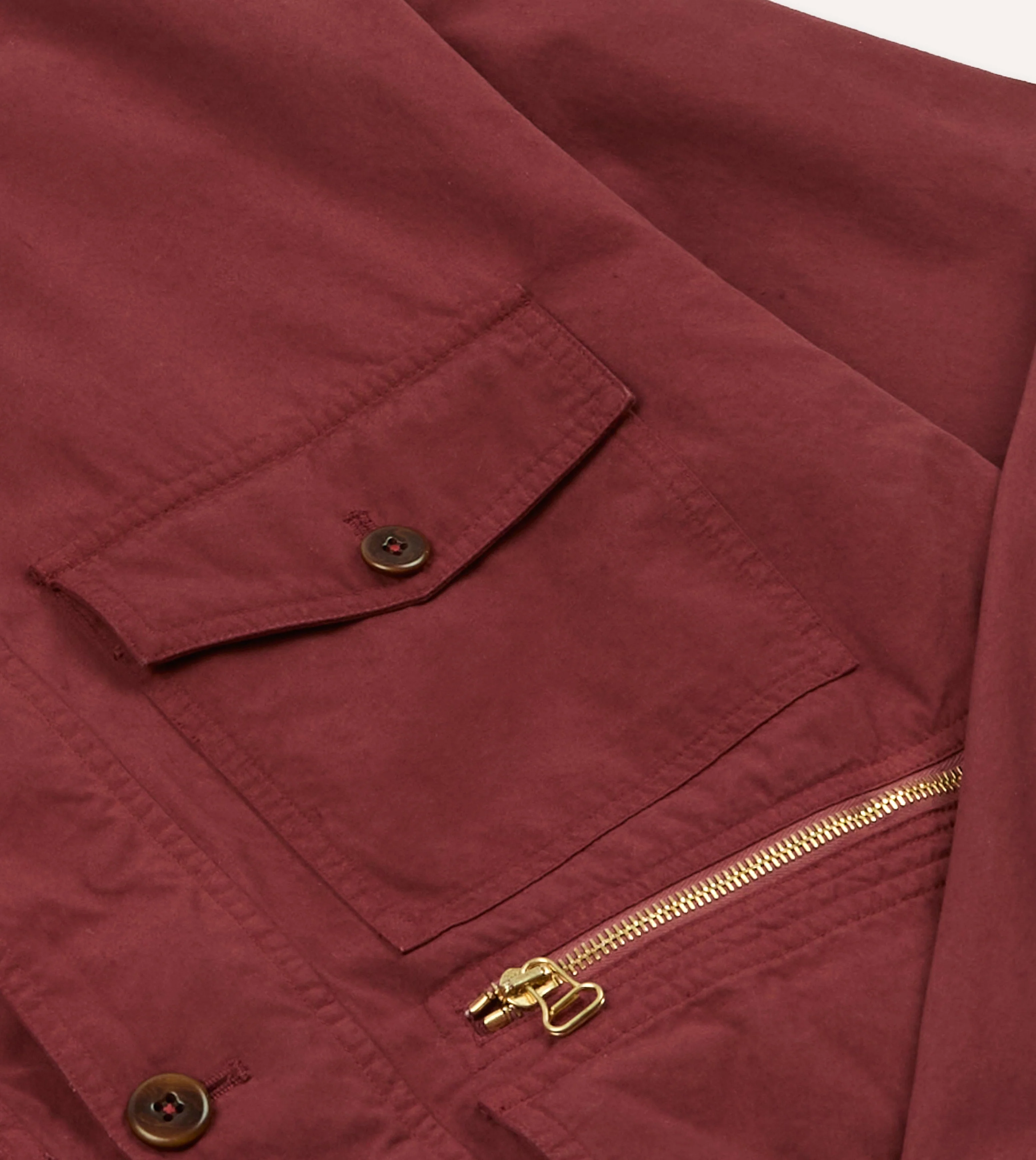 Washed Red Cotton Hiking Jacket - Image 6
