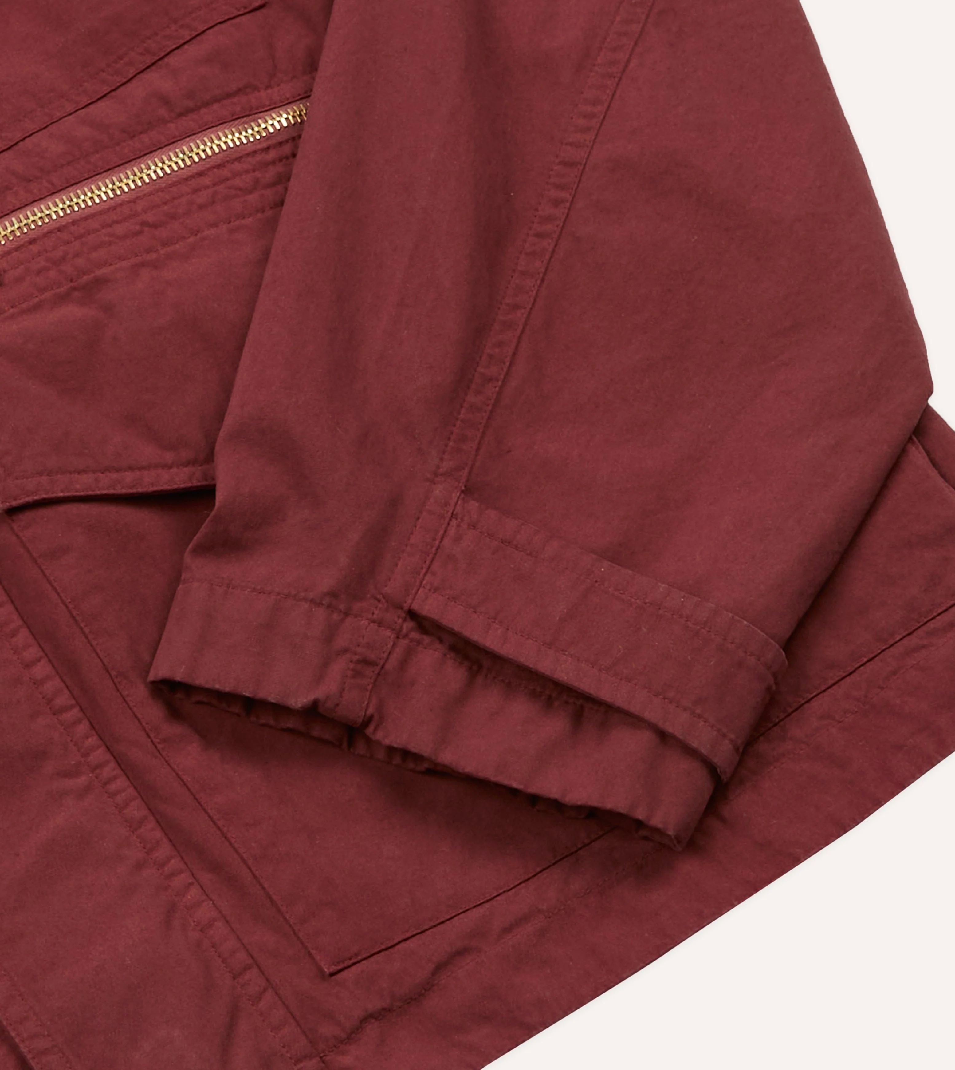 Washed Red Cotton Hiking Jacket - Image 7