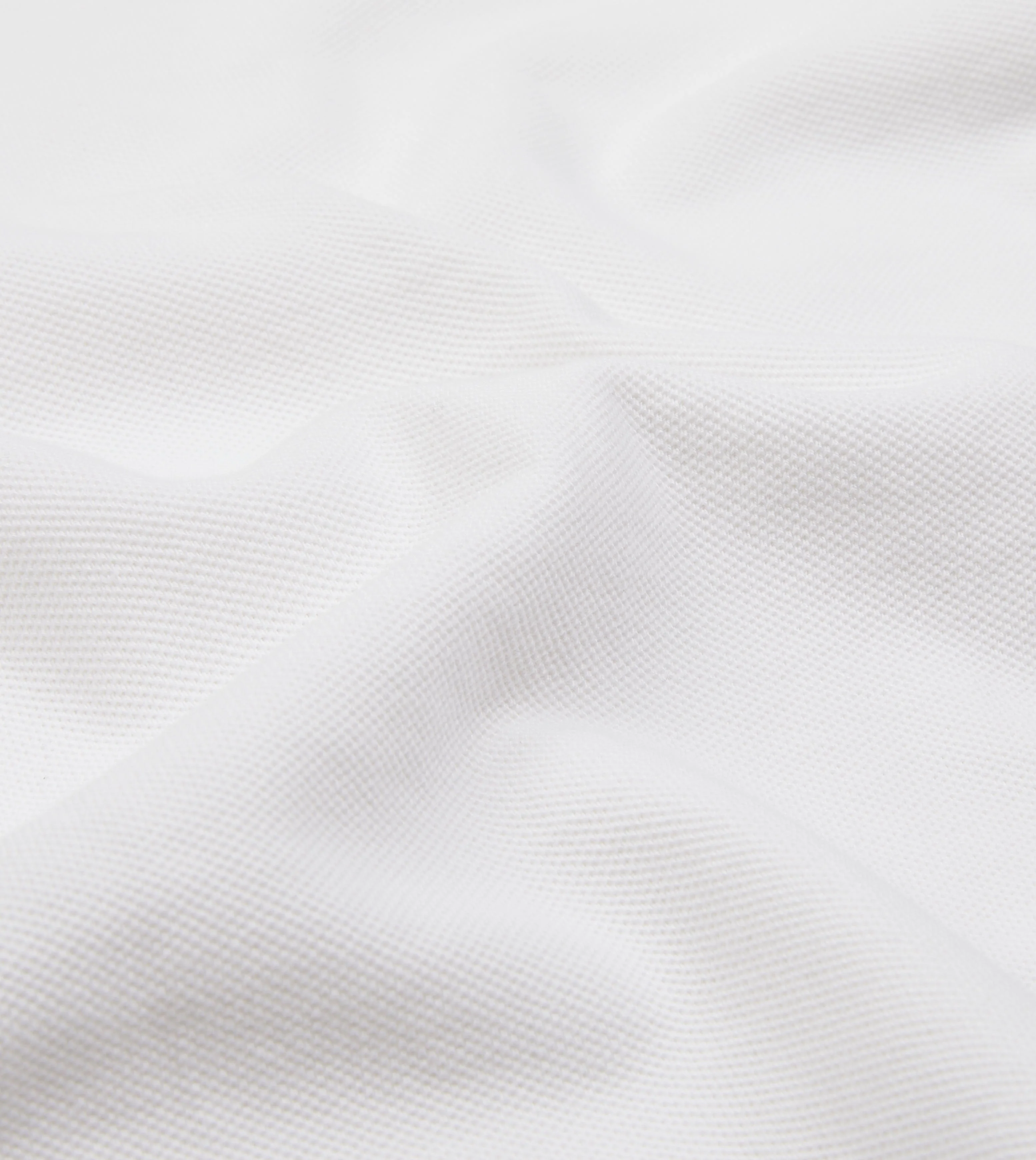 White Pique Cotton Polo Shirt - Image 2