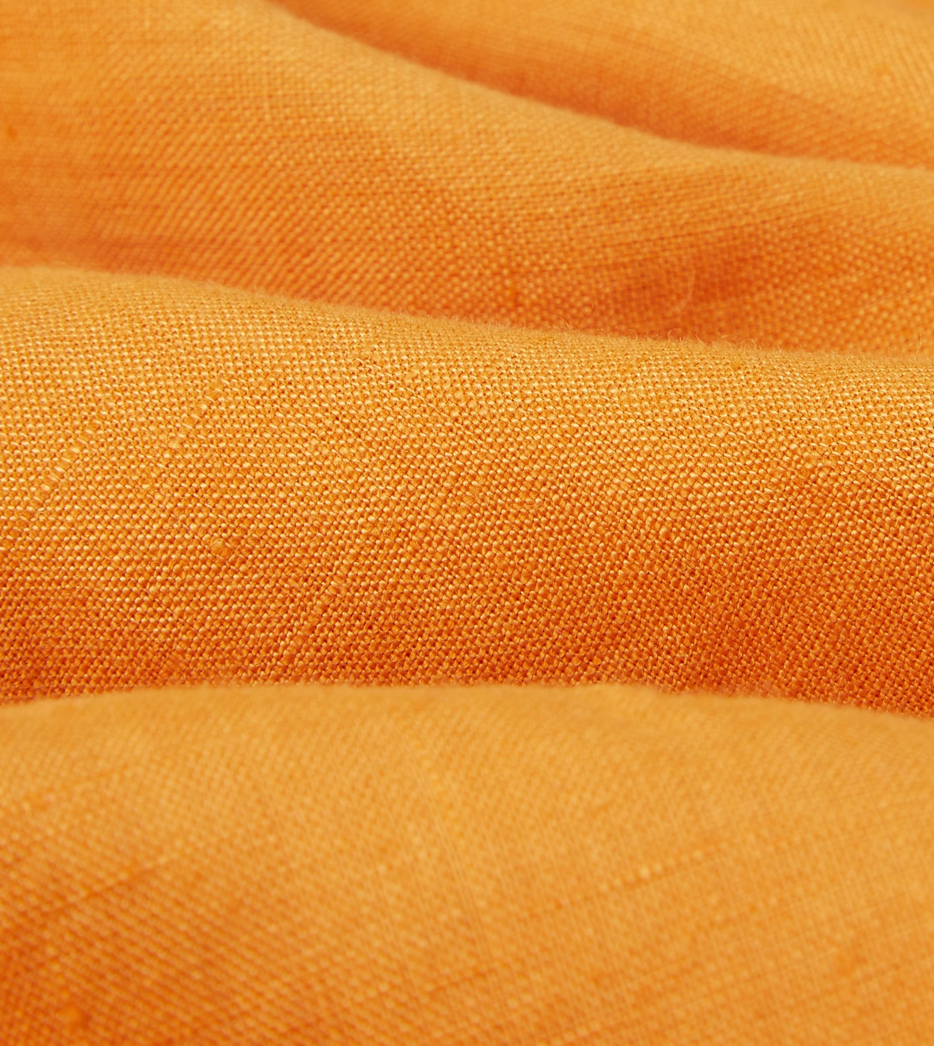 Yellow Linen Spread Collar Shirt - Image 2