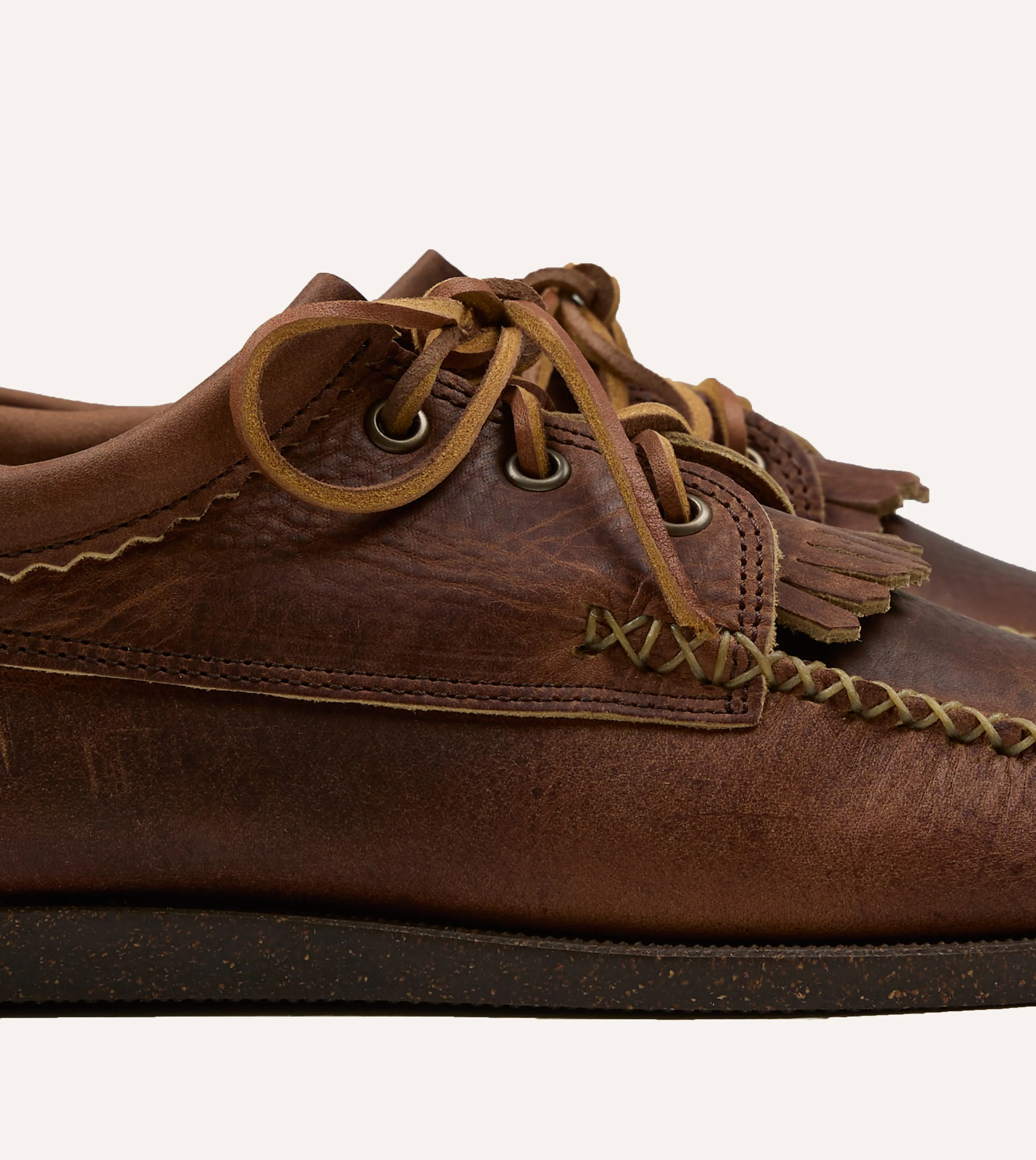 Yuketen Brown Kiltie Blucher with Camp Sole - Image 3