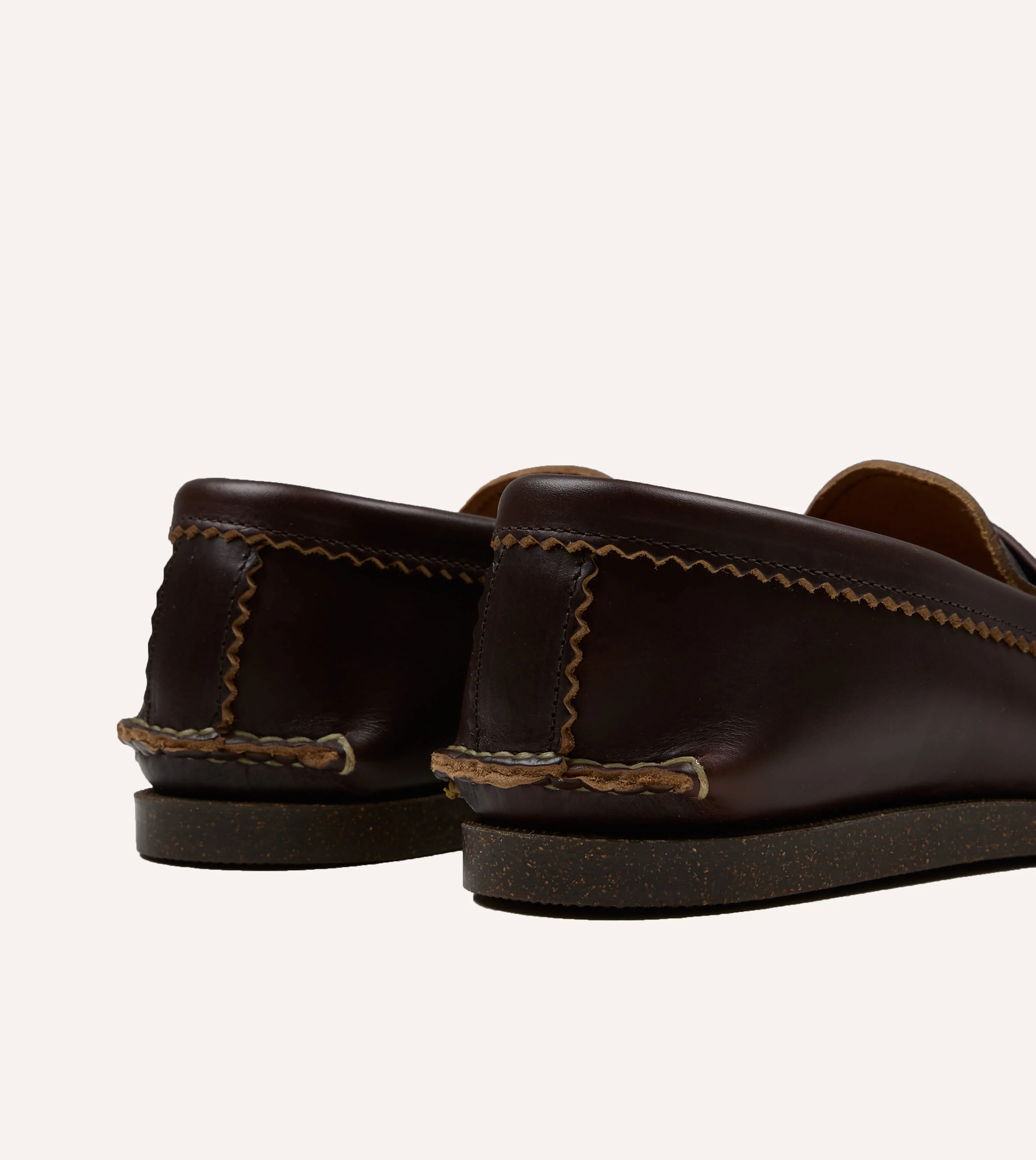 Yuketen Brown Loafer with Camp Sole - Image 5