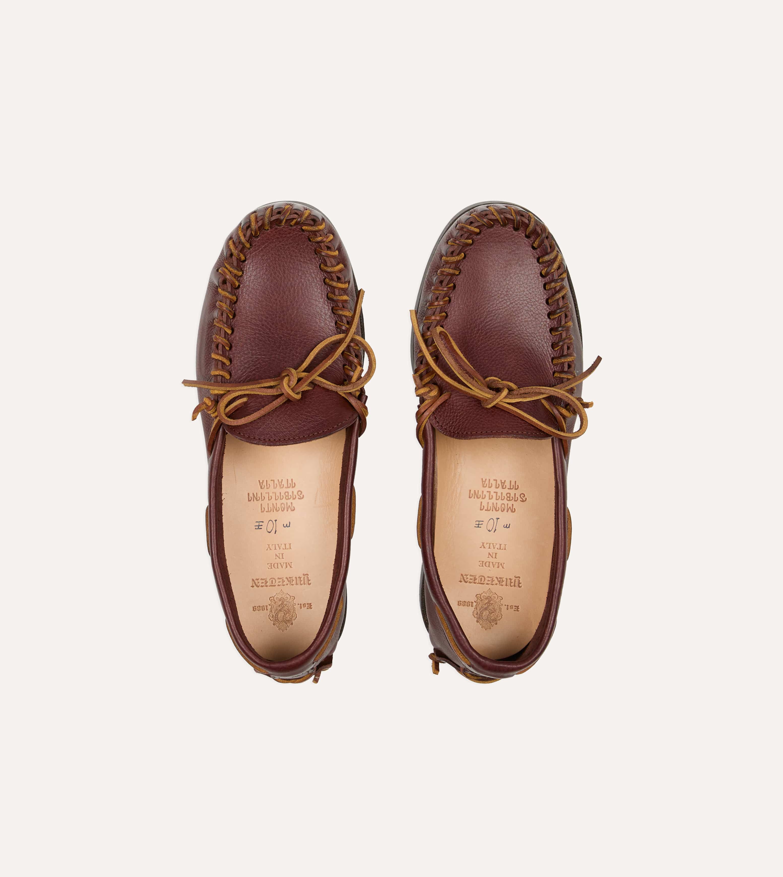 Yuketen Brown Scout Moccasin Boat Shoe - Image 4