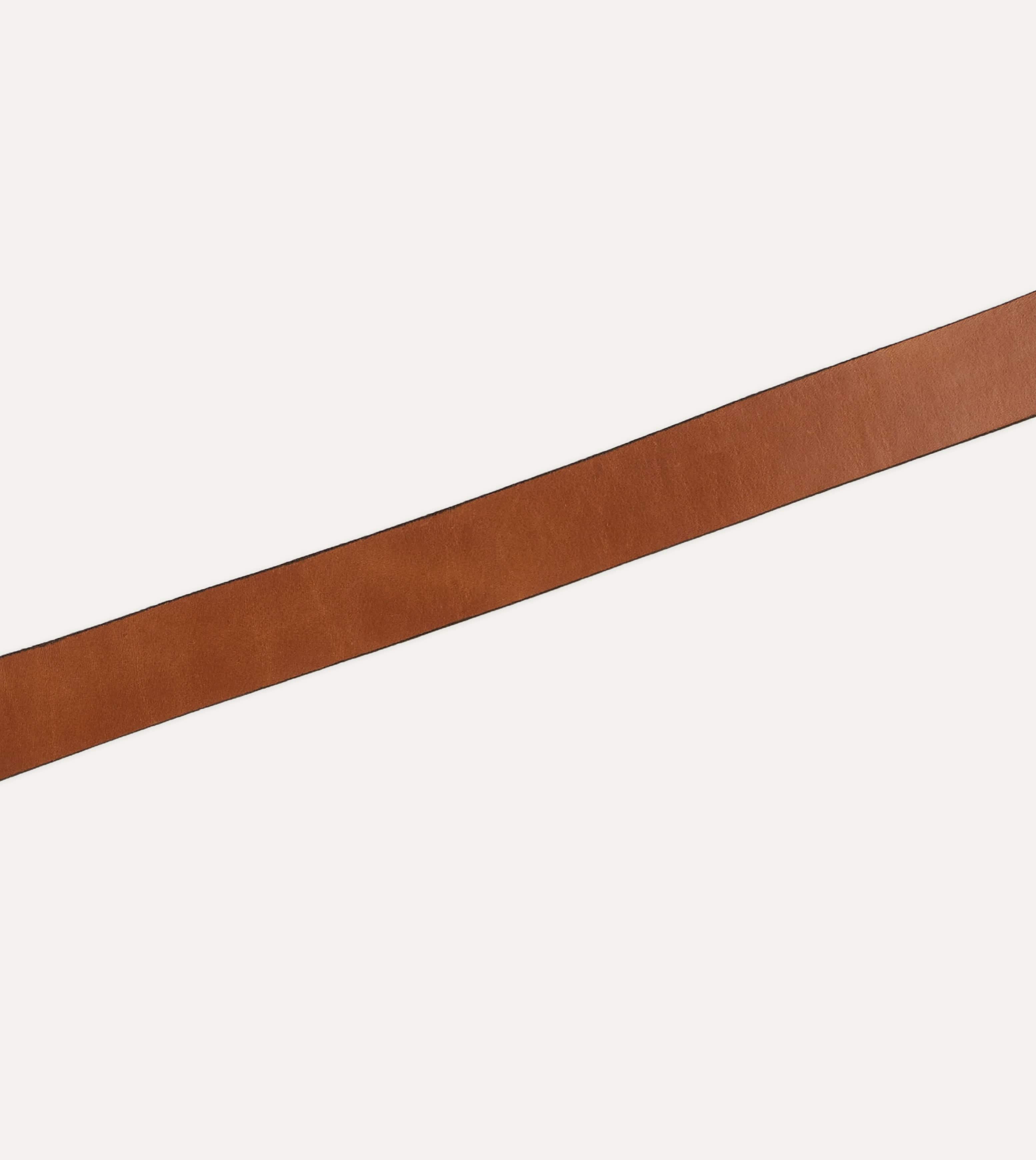 Yuketen Buck Brown Stitched D-Ring Belt - Image 4