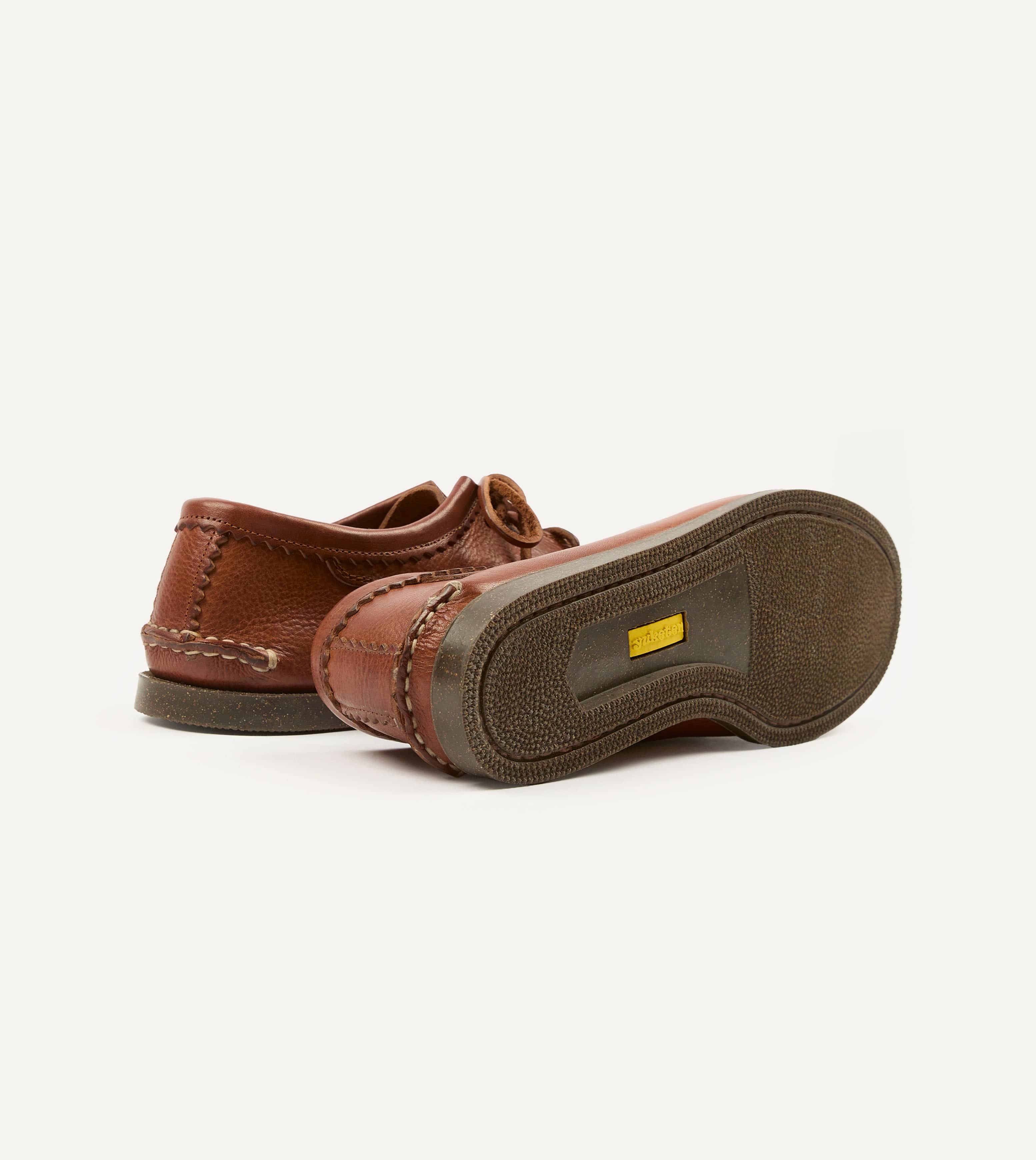 Yuketen Cognac Italian Blucher with Camp Sole - Image 2