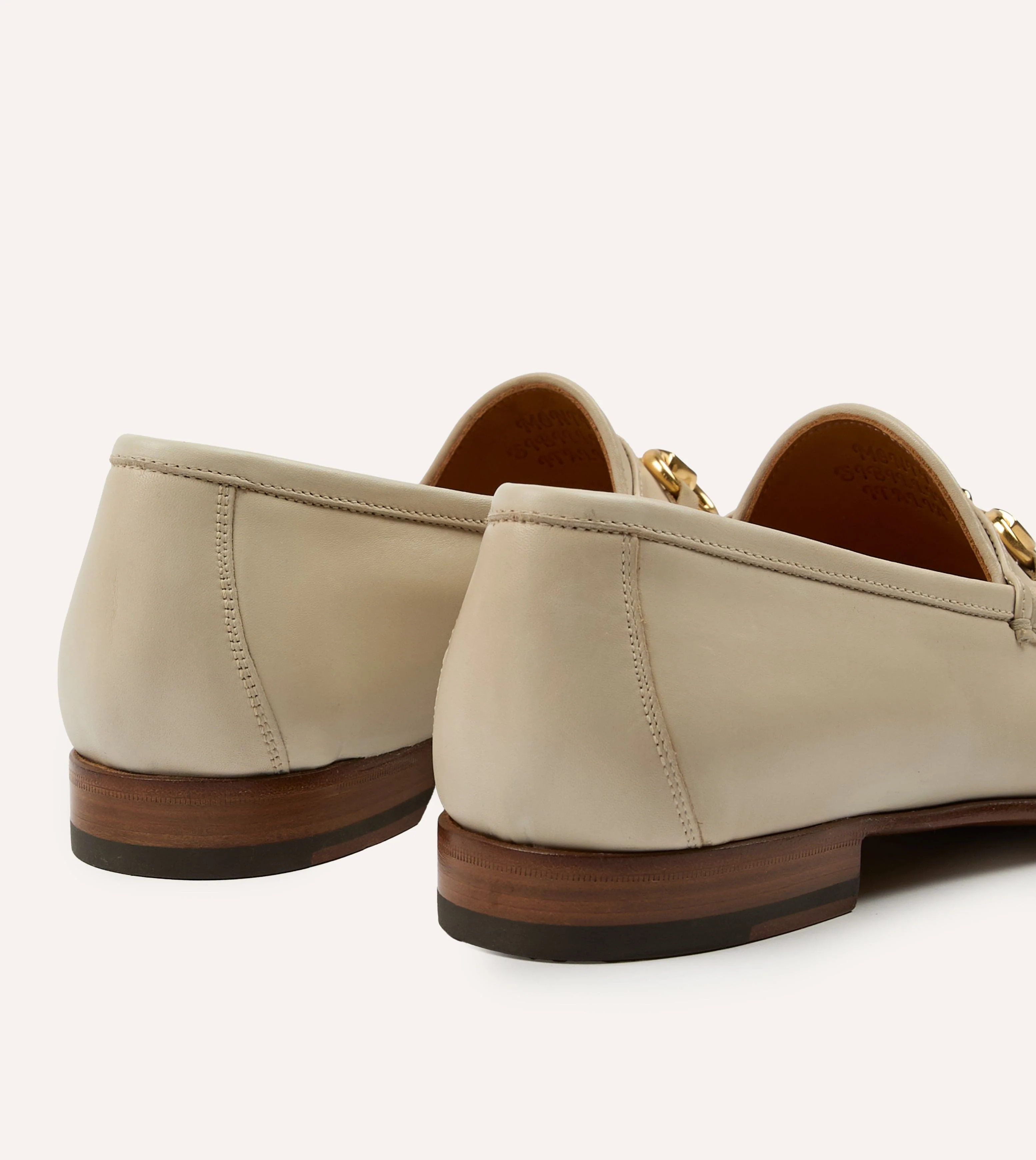 Yuketen Moc Ischia Ivory Leather Bit Loafer - Image 5